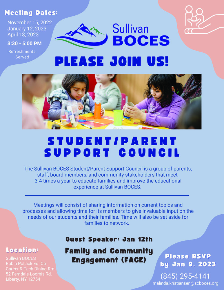 A photo of kids at a craft table, with information in the post on the flyer